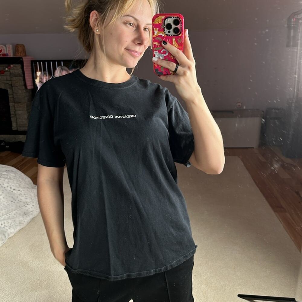 Ripple Junction: Creative Director Embroidered Black Tee